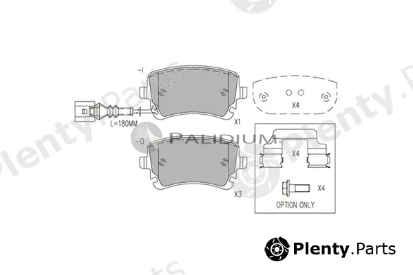 ASHUKI by Palidium P1-1055 — Brake Pad Set, disc brake