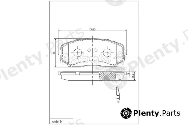 ASHUKI by Palidium 1080-0703 — Brake Pad Set, disc brake