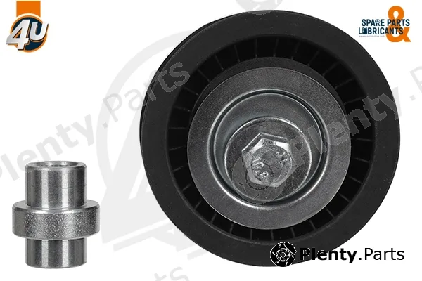 4U Autoparts 14884PU — Deflection/Guide Pulley, V-ribbed belt