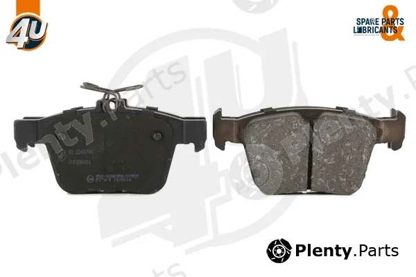 4U Autoparts 22487VV — Brake Pad Set, disc brake