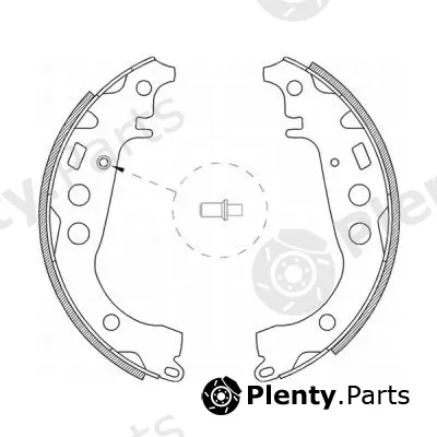 ABE C02059ABE — Brake Shoe Set