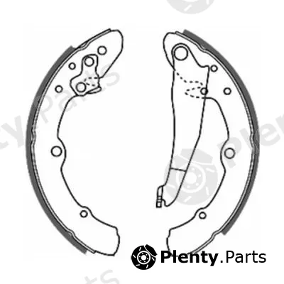 ABE C0W014ABE — Brake Shoe Set