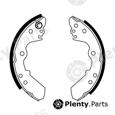 ABE C0X011ABE — Brake Shoe Set