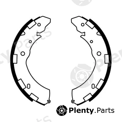 ABE C05060ABE — Brake Shoe Set