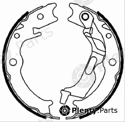 ABE C00011ABE — Brake Shoe Set, parking brake