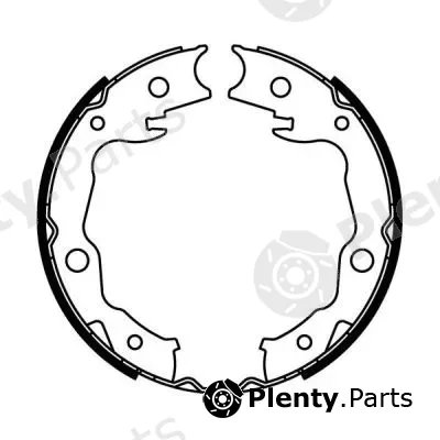 ABE C01063ABE — Brake Shoe Set, parking brake