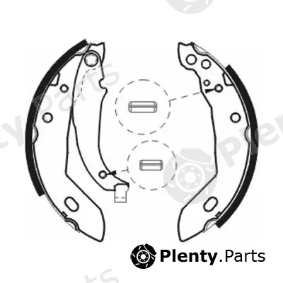 ABE C0P003ABE — Brake Shoe Set
