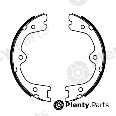ABE C01064ABE — Brake Shoe Set, parking brake