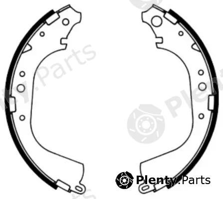 ABE C02039ABE — Brake Shoe Set