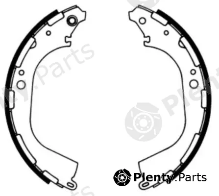 ABE C01045ABE — Brake Shoe Set