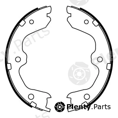 ABE C01067ABE — Brake Shoe Set, parking brake