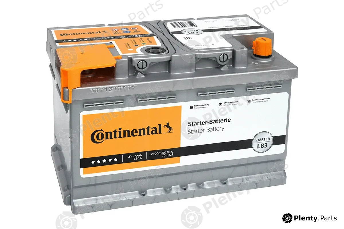 Continental 2800012022280 — Starter Battery