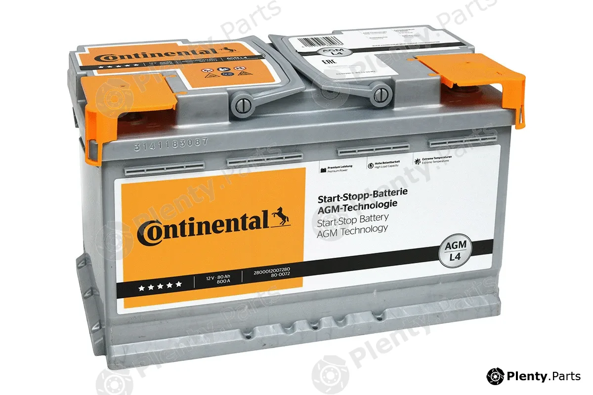 Continental 2800012007280 — Starter Battery START-STOP-BATTERY AGM