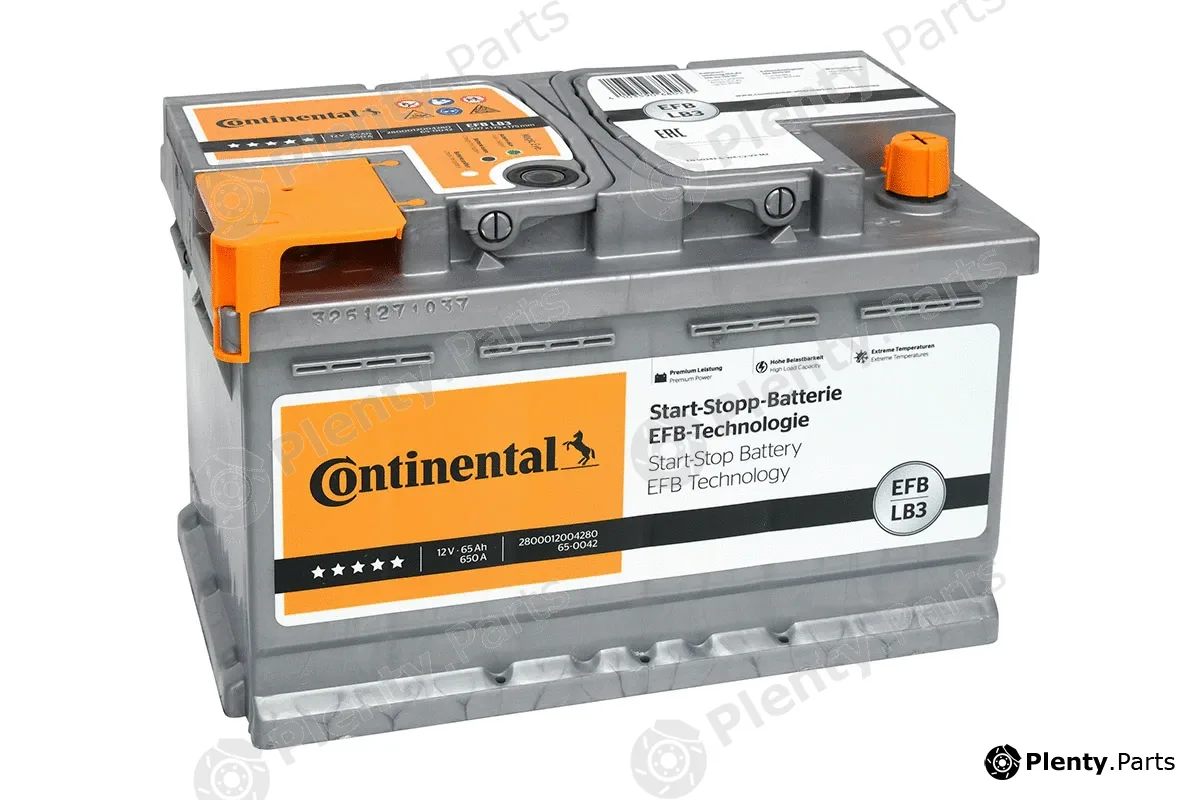 Continental 2800012004280 — Starter Battery START-STOP-BATTERY EFB