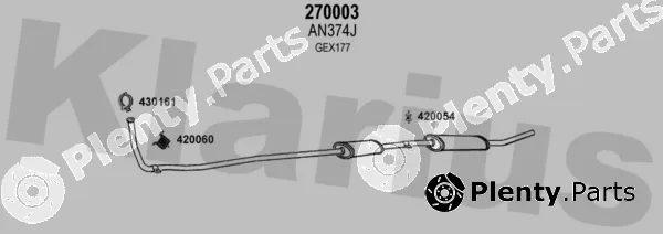 Klarius 120349E — Exhaust System