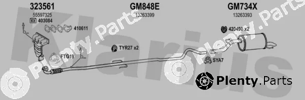 Klarius 392062U — Exhaust System