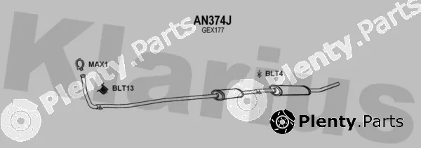 Klarius 120349U — Exhaust System