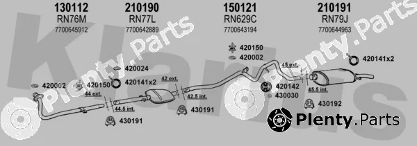 Klarius 720685E — Exhaust System