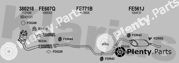 Klarius 361768U — Exhaust System