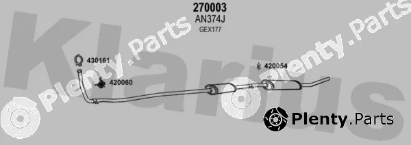 Klarius 120199E — Exhaust System