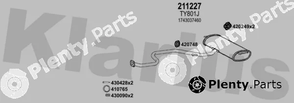 Klarius 560016E — Exhaust System