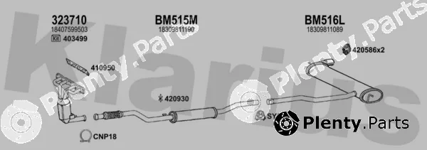 Klarius 620072U — Exhaust System