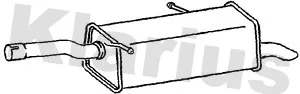 Klarius CN781T — Rear Muffler