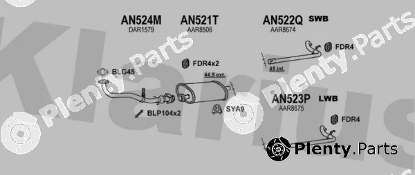 Klarius 160372U — Exhaust System