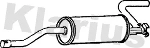 Klarius 230014 — Rear Muffler