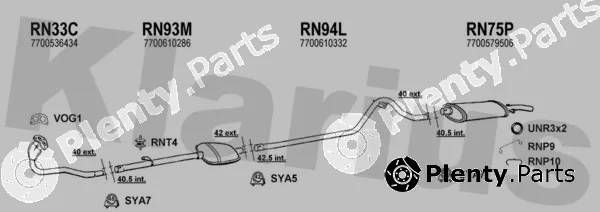 Klarius 720021U — Exhaust System