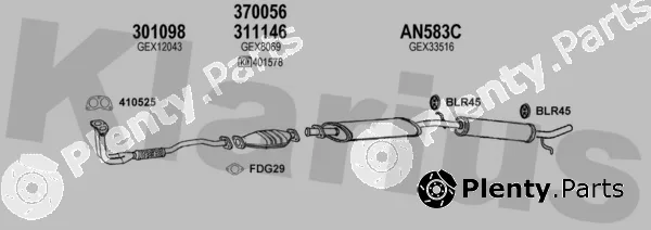 Klarius 120338U — Exhaust System