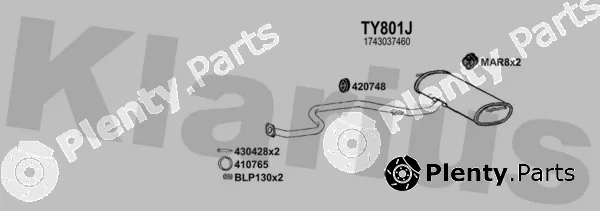 Klarius 560016U — Exhaust System