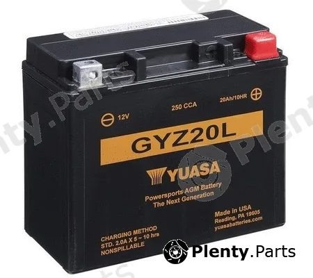 Yuasa GYZ20L — Starter Battery High Performance Maintenance Free