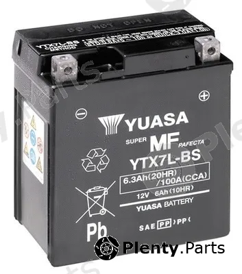 Yuasa YTX7L-BS — Starter Battery Maintenance Free