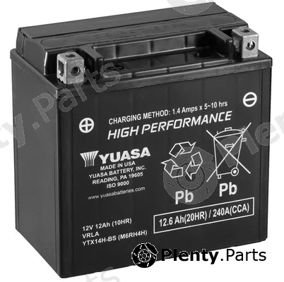 Yuasa YTX14H-BS — Starter Battery High Performance Maintenance Free