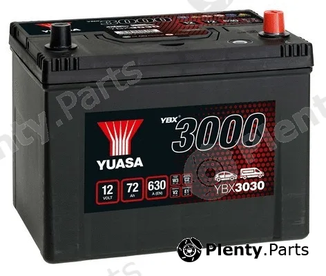 Yuasa YBX3030 — Starter Battery YBX3000 SMF Batteries