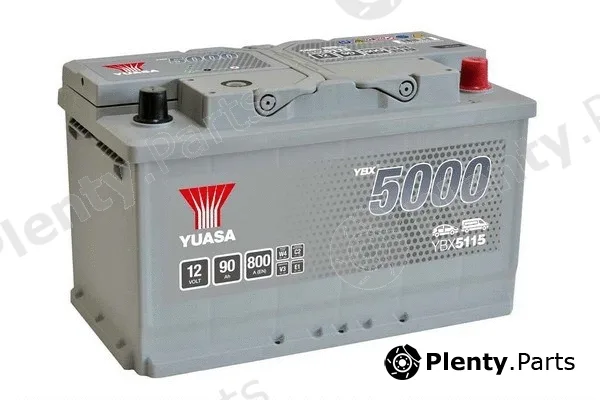 Yuasa YBX5115 — Starter Battery YBX5000 Silver High Performance SMF Batteries