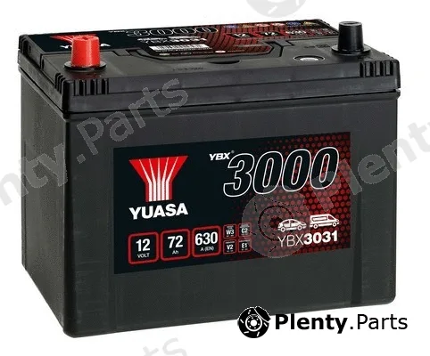 Yuasa YBX3031 — Starter Battery YBX3000 SMF Batteries
