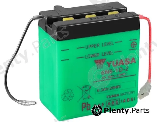 Yuasa 6N6-1D-2 — Starter Battery Conventional 6 Volt