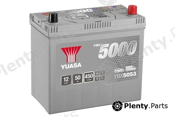 Yuasa YBX5053 — Starter Battery YBX5000 Silver High Performance SMF Batteries