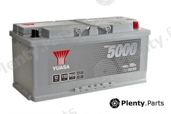 Yuasa YBX5020 — Starter Battery YBX5000 Silver High Performance SMF Batteries