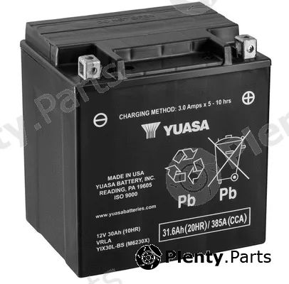 Yuasa YIX30L-BS — Starter Battery High Performance Maintenance Free