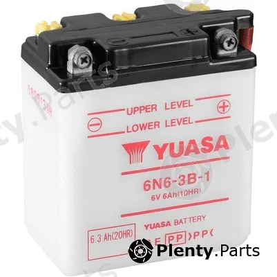 Yuasa 6N6-3B-1 — Starter Battery Conventional 6 Volt