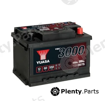 Yuasa YBX3075 — Starter Battery YBX3000 SMF Batteries