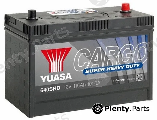 Yuasa 640SHD — Starter Battery Cargo Super Heavy Duty Batteries (SHD)
