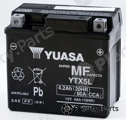 Yuasa YTX5L — Starter Battery Maintenance Free