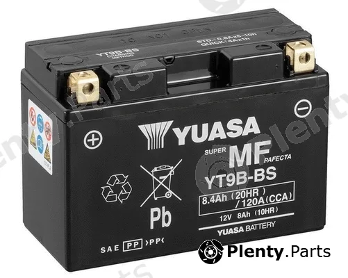 Yuasa YT9B-BS — Starter Battery Maintenance Free