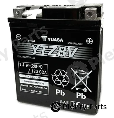 Yuasa YTZ8V — Starter Battery High Performance Maintenance Free