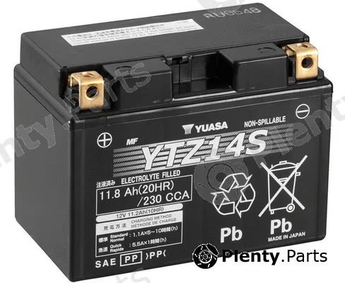 Yuasa YTZ14S — Starter Battery High Performance Maintenance Free
