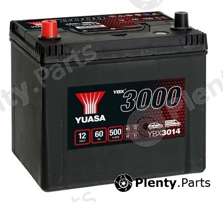 Yuasa YBX3014 — Starter Battery YBX3000 SMF Batteries